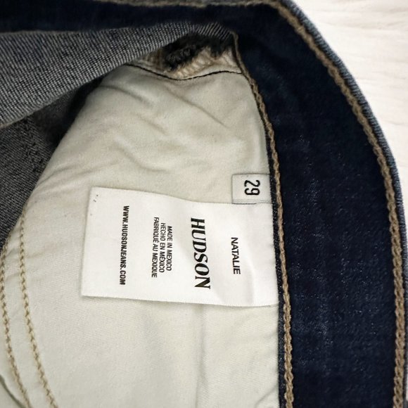 NWT $225 Hudson Size 29 Natalie Midrise Skinny Corp Button Front Jeans - Picture 8 of 12